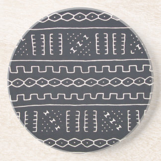 Black & White Mudcloth Coaster