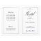 Black & White Music Recital Program Template