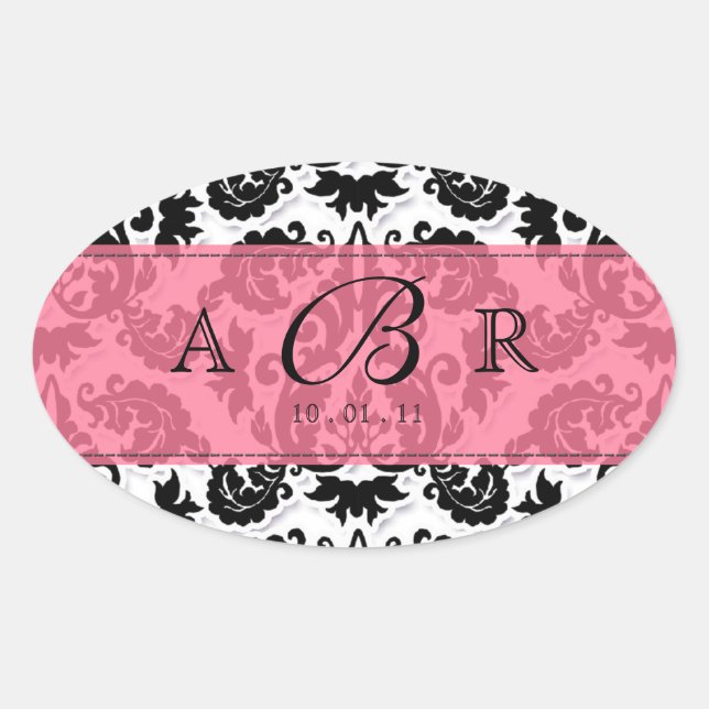 Black, White n Lime Fleur de Lis Damask Sticker (Front)