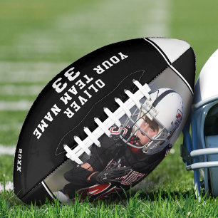 Black White Name Number Team Photo Football American Football