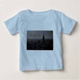 Black White New York City Baby T-Shirt