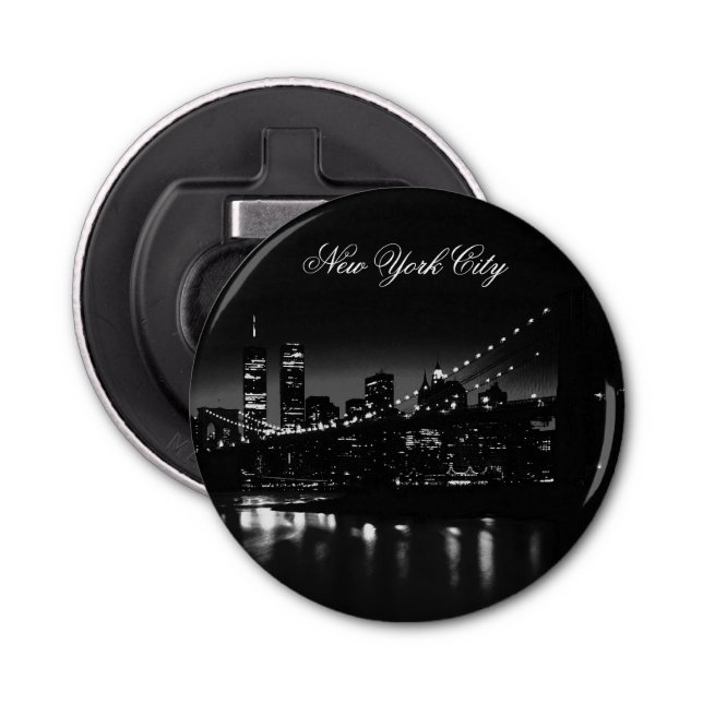 Black & White New York City Bottle Opener (Front)