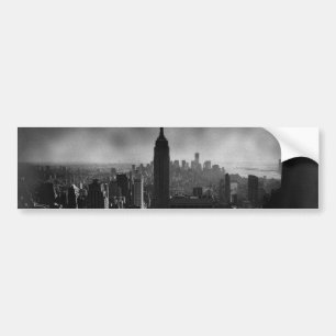 Black & White New York City Bumper Sticker