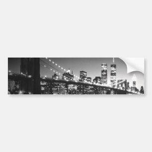 Black & White New York City Bumper Sticker