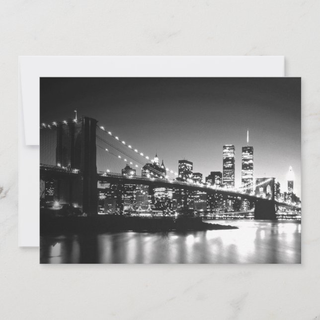 Black & White New York City Invitation (Front)