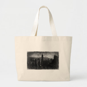 Black & White New York City Large Tote Bag