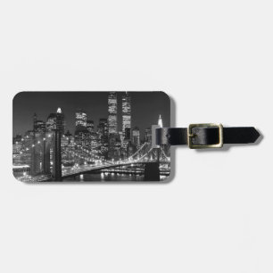 Black & White New York City Luggage Tag