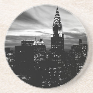 Black & White New York City Midtown Coaster