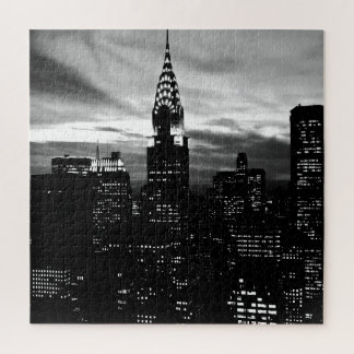Black & White New York City Midtown Jigsaw Puzzle