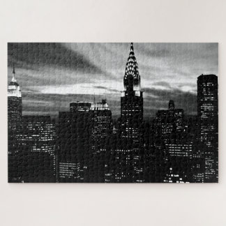 Black & White New York City Midtown Jigsaw Puzzle