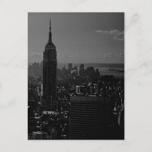 Black White New York City Post Card