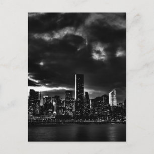 Black & White New York City Postcard