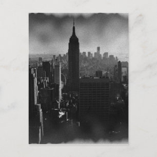 Black & White New York City Postcard