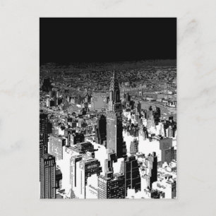 Black & White New York City Postcard