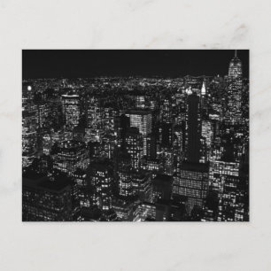 Black & White New York City Postcard