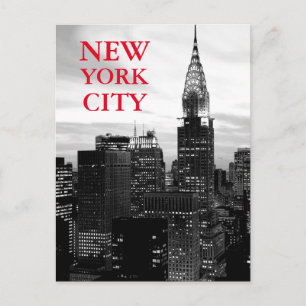 Black & White New York City Postcard