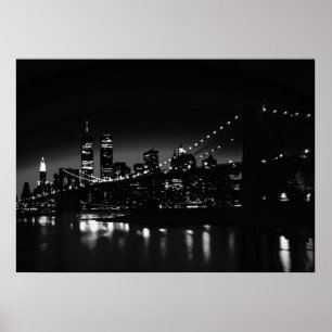 Black & White New York City Poster