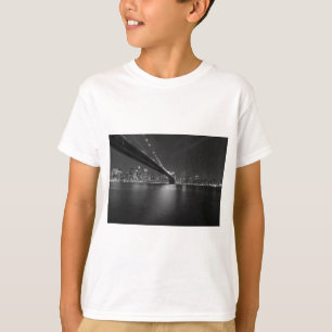 Black White New York City Skyline T-Shirt