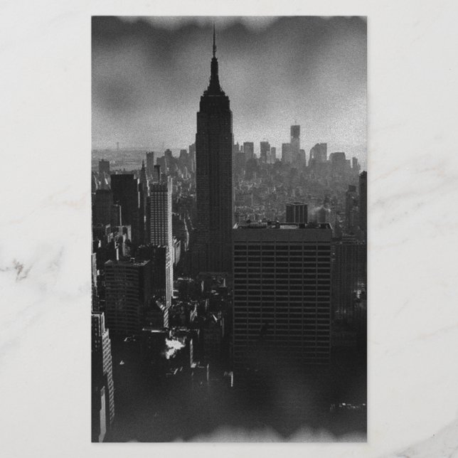 Black & White New York City Stationery (Front)
