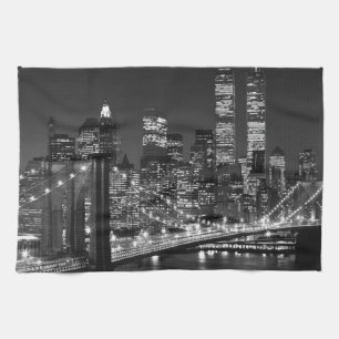 Black & White New York City Tea Towel