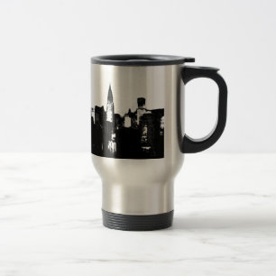 Black & White New York City Travel Mug