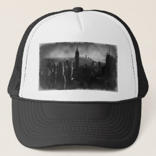 Black & White New York City Trucker Hat