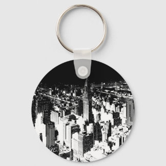 Black & White New York Key Ring