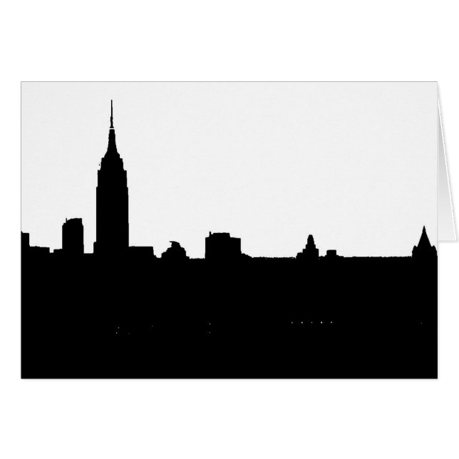 Black & White New York Silhouette (Front Horizontal)