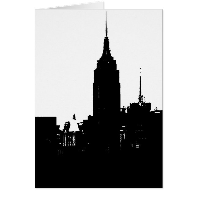 Black White New York Silhouette (Front)