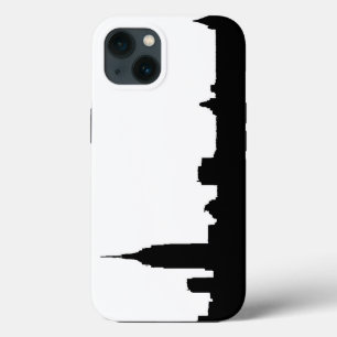 Black White New York Silhouette iPhone 13 Case