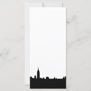 Black & White New York Silhouette Rack Card