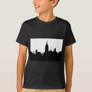 Black White New York Silhouette T-Shirt