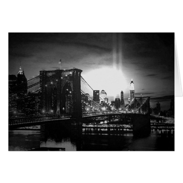 Black & White New York Skyline (Front Horizontal)