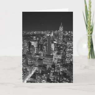 Black & White New York Skyscrapers Card