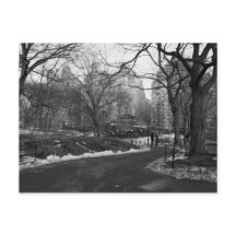 Black White NY Central Park