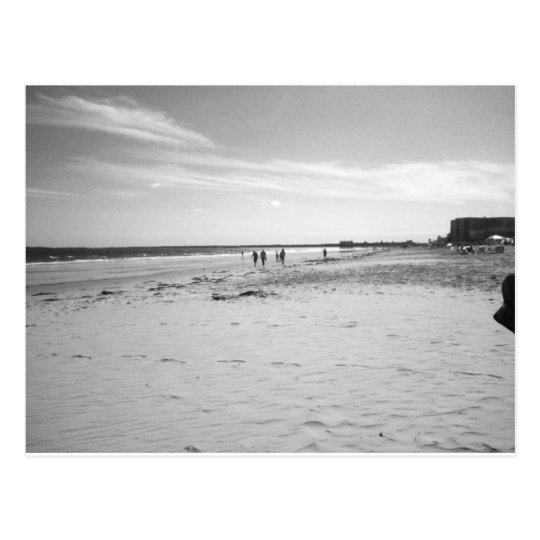 Black & White Old Orchard Beach Postcard