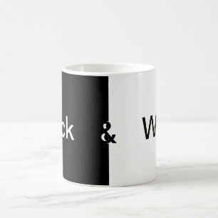 Black & White on Black and White Coffee Mug