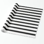 Black & White or Black & Customisable Colour Wrapping Paper<br><div class="desc">Choose your personal colour instead of the white alongside the black stripe. Go into customise and choose your background colour there. If you have a custom colour and don't know how to apply it,  message me for free help. Thanks for stopping by.</div>