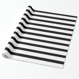 Black & White or Black & Customisable Colour Wrapping Paper