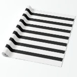 Black & White or Black & Customisable Colour Wrapping Paper<br><div class="desc">Choose your personal colour instead of the white alongside the black stripe. Go into customise and choose your background colour there. If you have a custom colour and don't know how to apply it,  message me for free help. Thanks for stopping by.</div>
