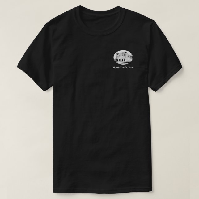 Black & White Oval Ranch T-Shirt (Design Front)