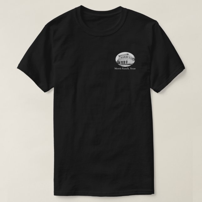 Black & White Oval Ranch T-Shirt (Design Front)