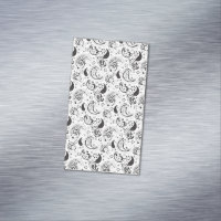 Black & White Paisley Pattern –Elegant Textile Art