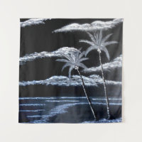 Black & White Palm Trees