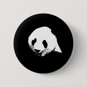 Black & White Panda 6 Cm Round Badge