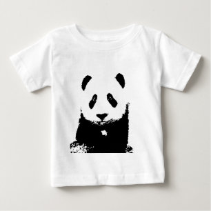 Black & White Panda Baby T-Shirt