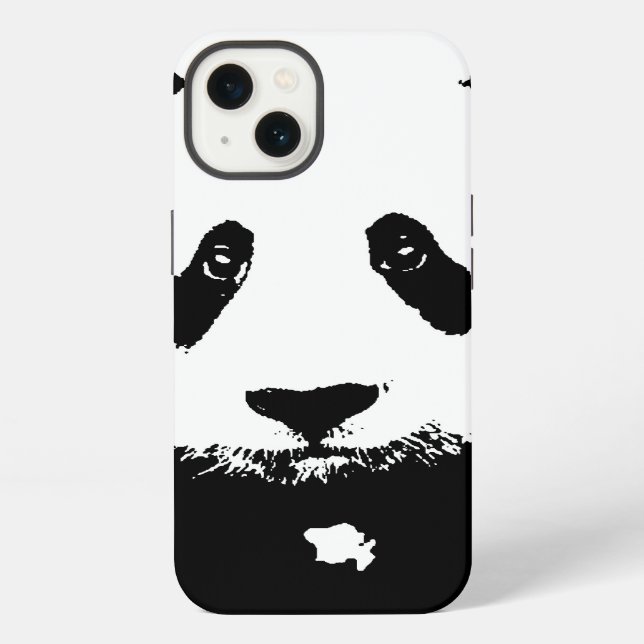 Black & White Panda iPhone Case (Back)