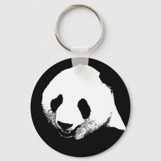 Black & White Panda Key Ring