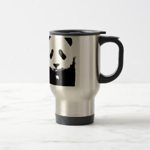 Black & White Panda Travel Mug