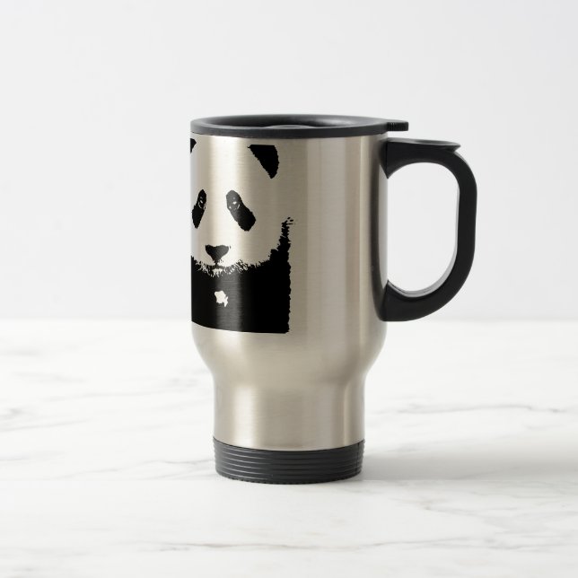 Black & White Panda Travel Mug (Right)